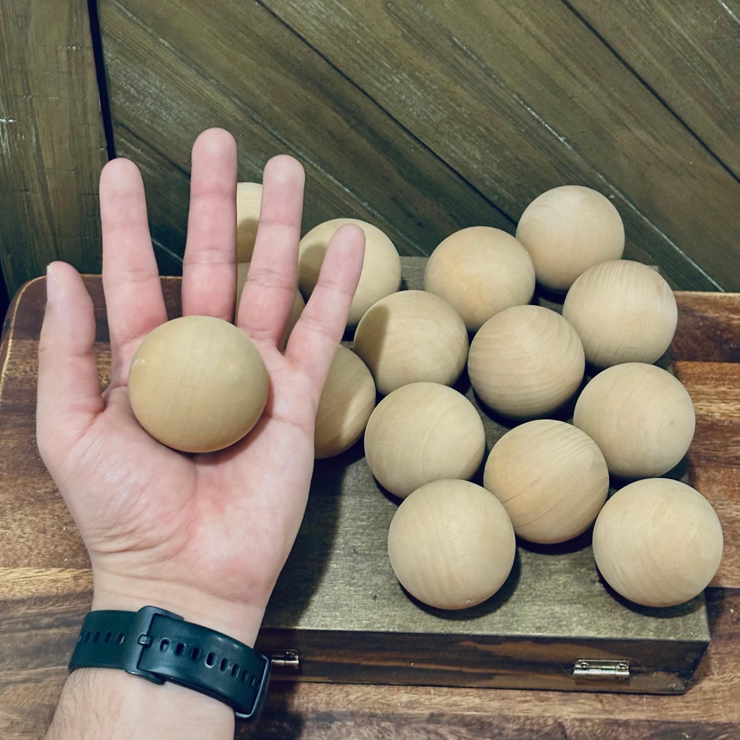 2 Inch Wooden Balls Lot of 15