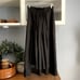 Uma Wang Silk Black Pleated Midi Skirt Sheer