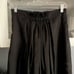 Uma Wang Silk Black Pleated Midi Skirt Sheer