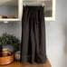 Uma Wang Silk Black Pleated Midi Skirt Sheer