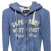 Superdry Full Zip Light Blue Hoodie