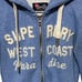 Superdry Full Zip Light Blue Hoodie