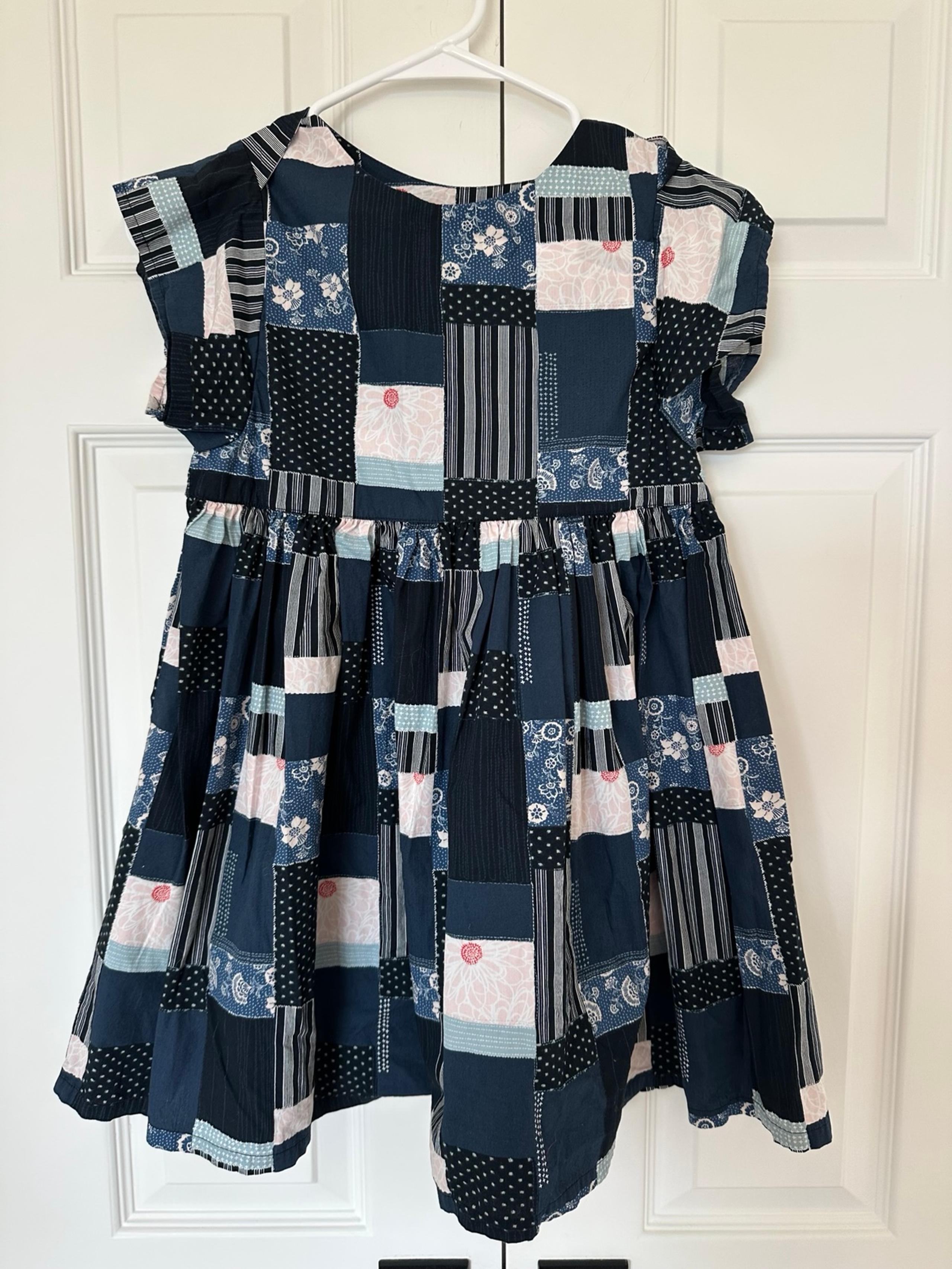 Girls Tea Collection patchwork print dress 8