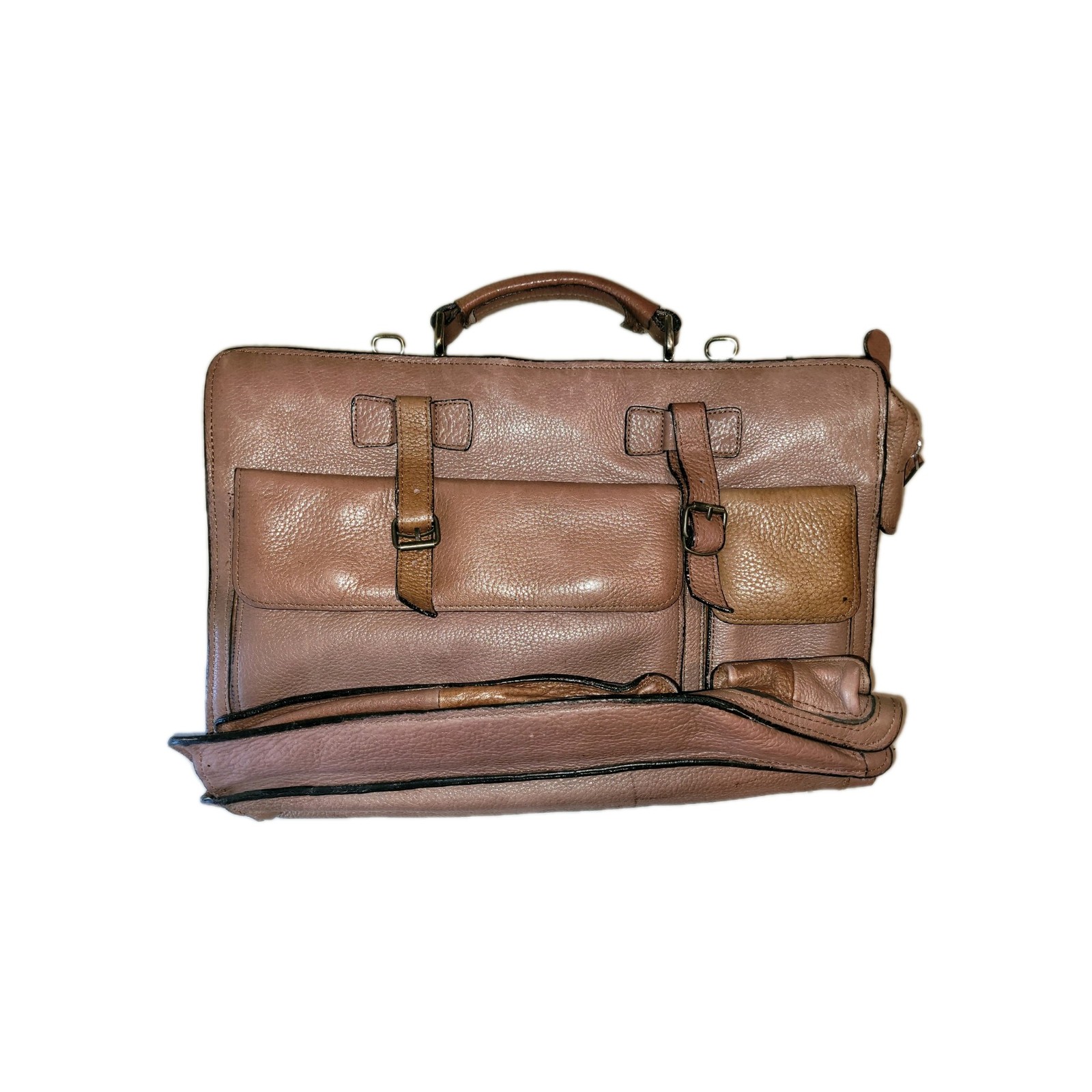 Leather Briefcase Brown