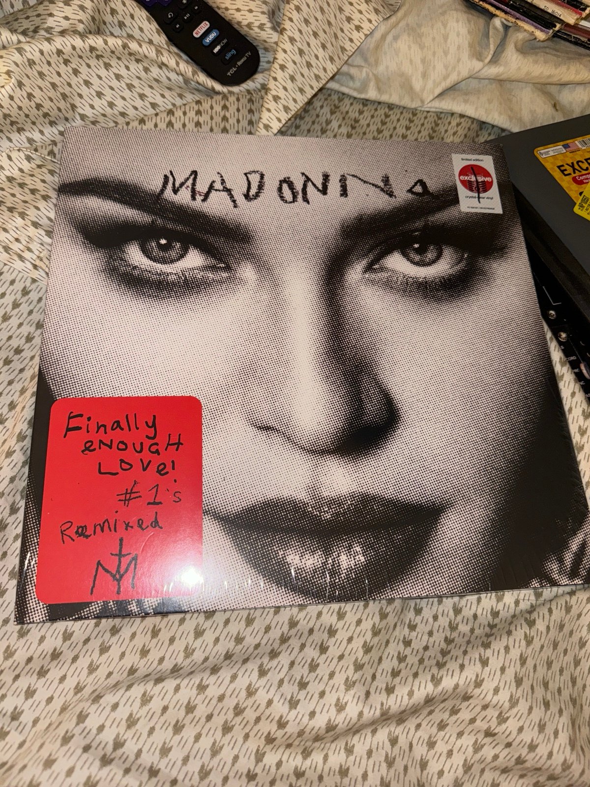 FINALLY ENOUGH LOVE MADONNA TAGET EXCLUSIVE CLEAR VINYL ALBUM