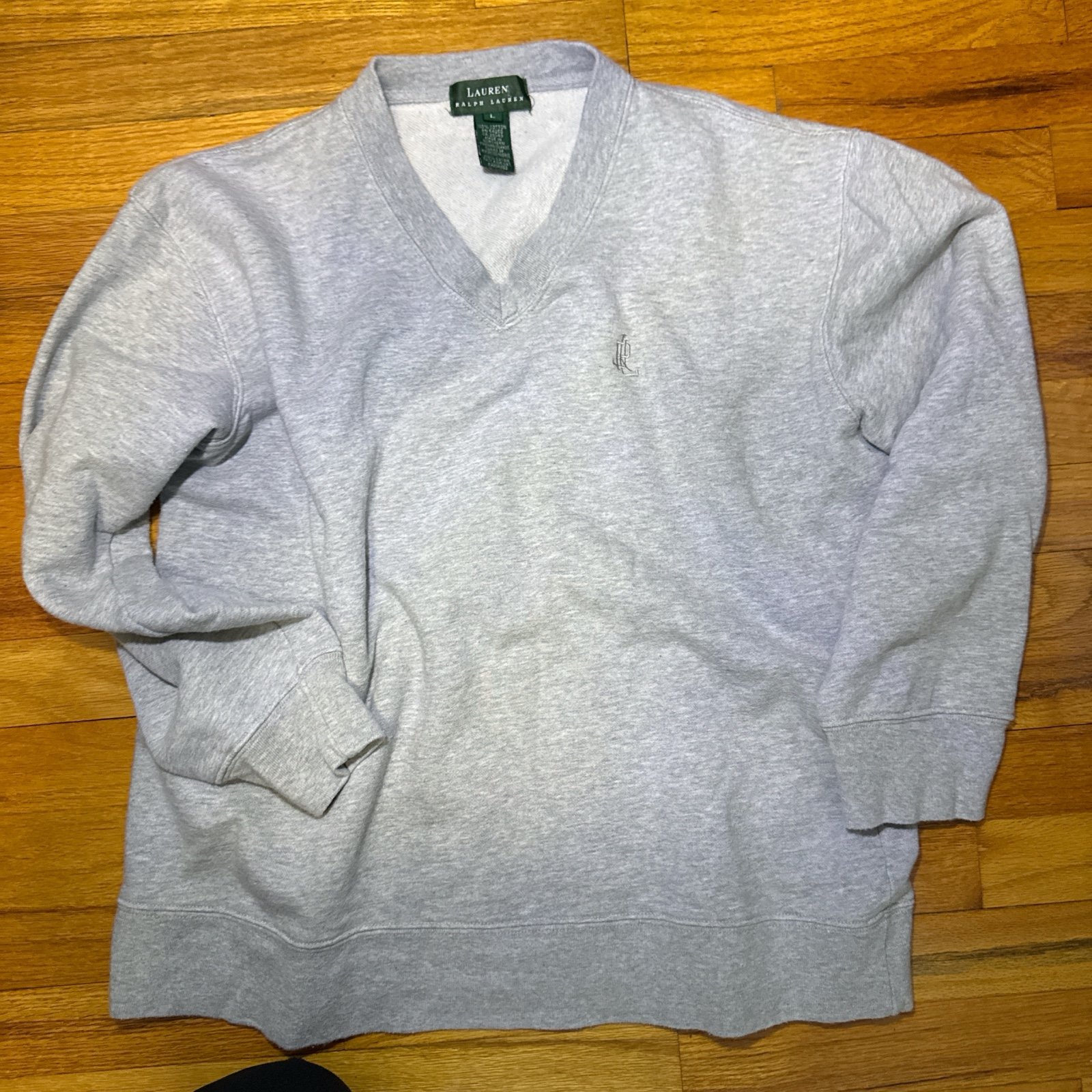 Vintage Grey Polo Ralph Lauren sweatshirt #preppy