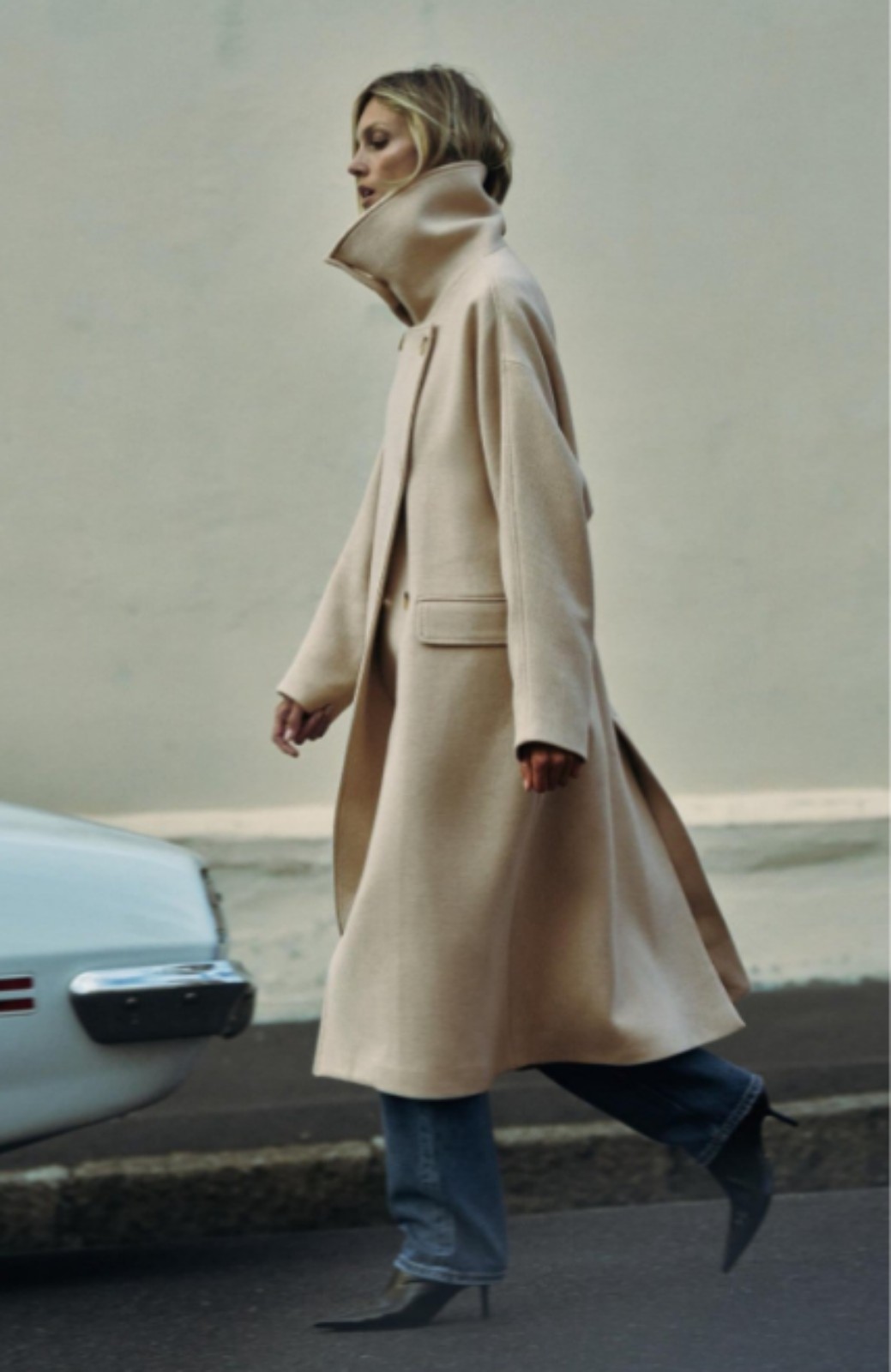 Zara wool blend oversized coat