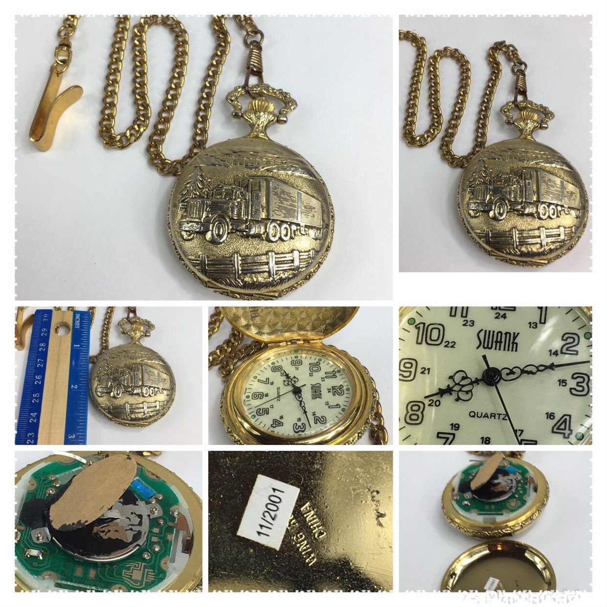 OLD VINTAGE SWANK POCKET WATCH