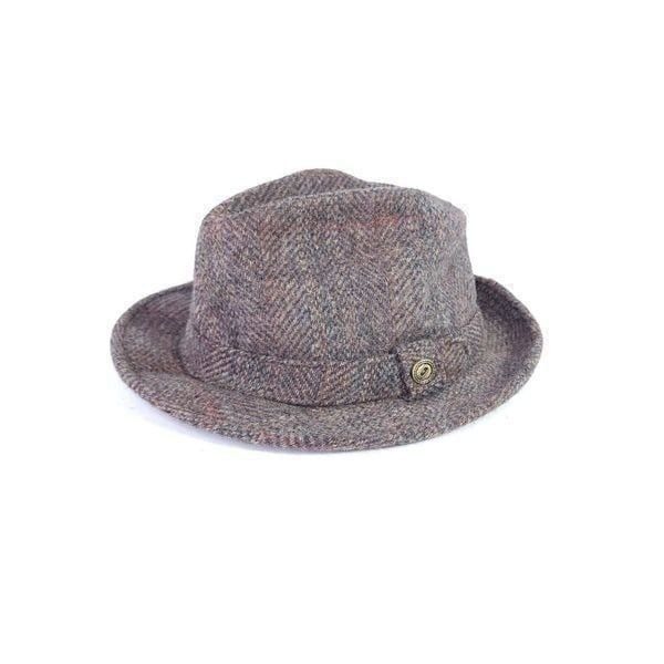 VTG Pendelton Parrot Hat Size 7 Pure Virgin Wool Tweed Fedora Hat