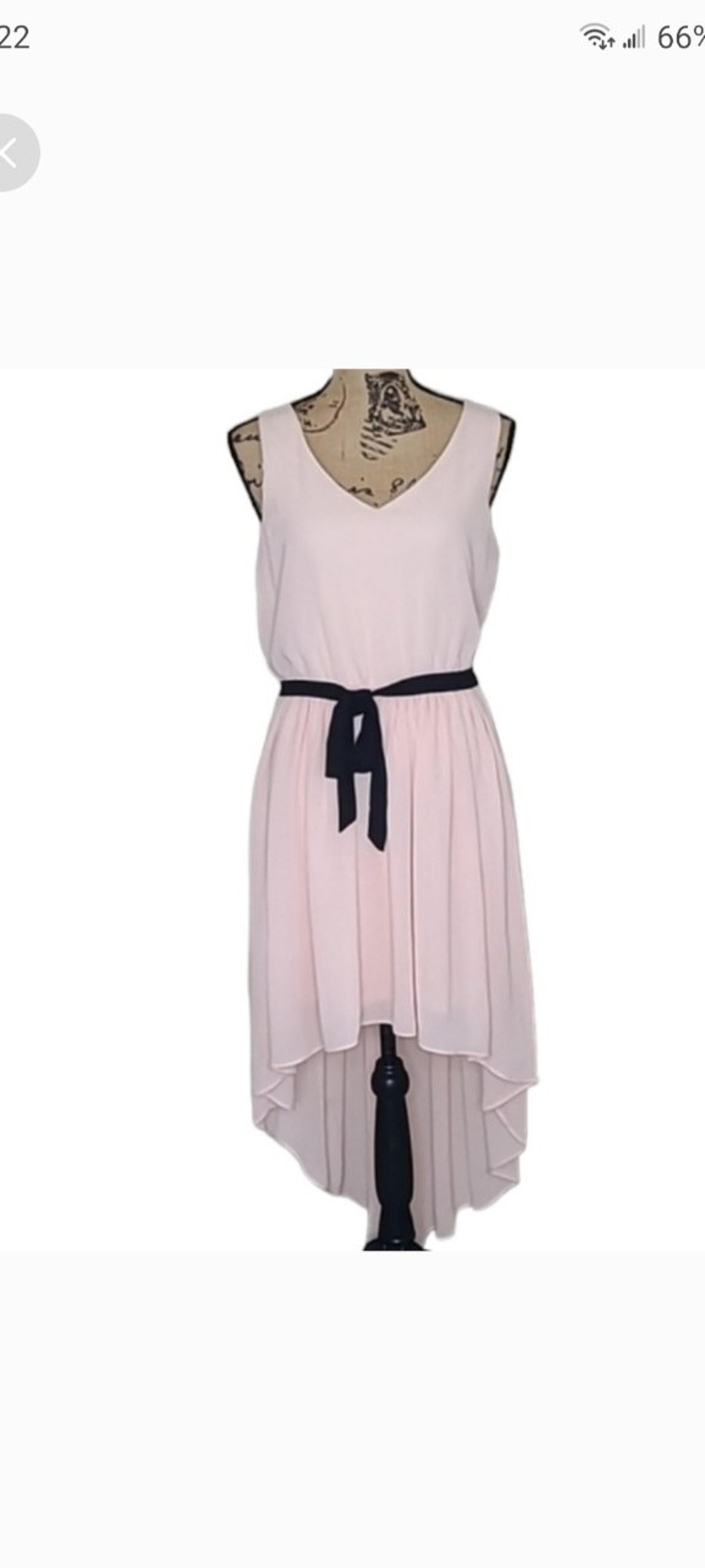 Lily Rose Peach High-low Pastel Chiffon Dress