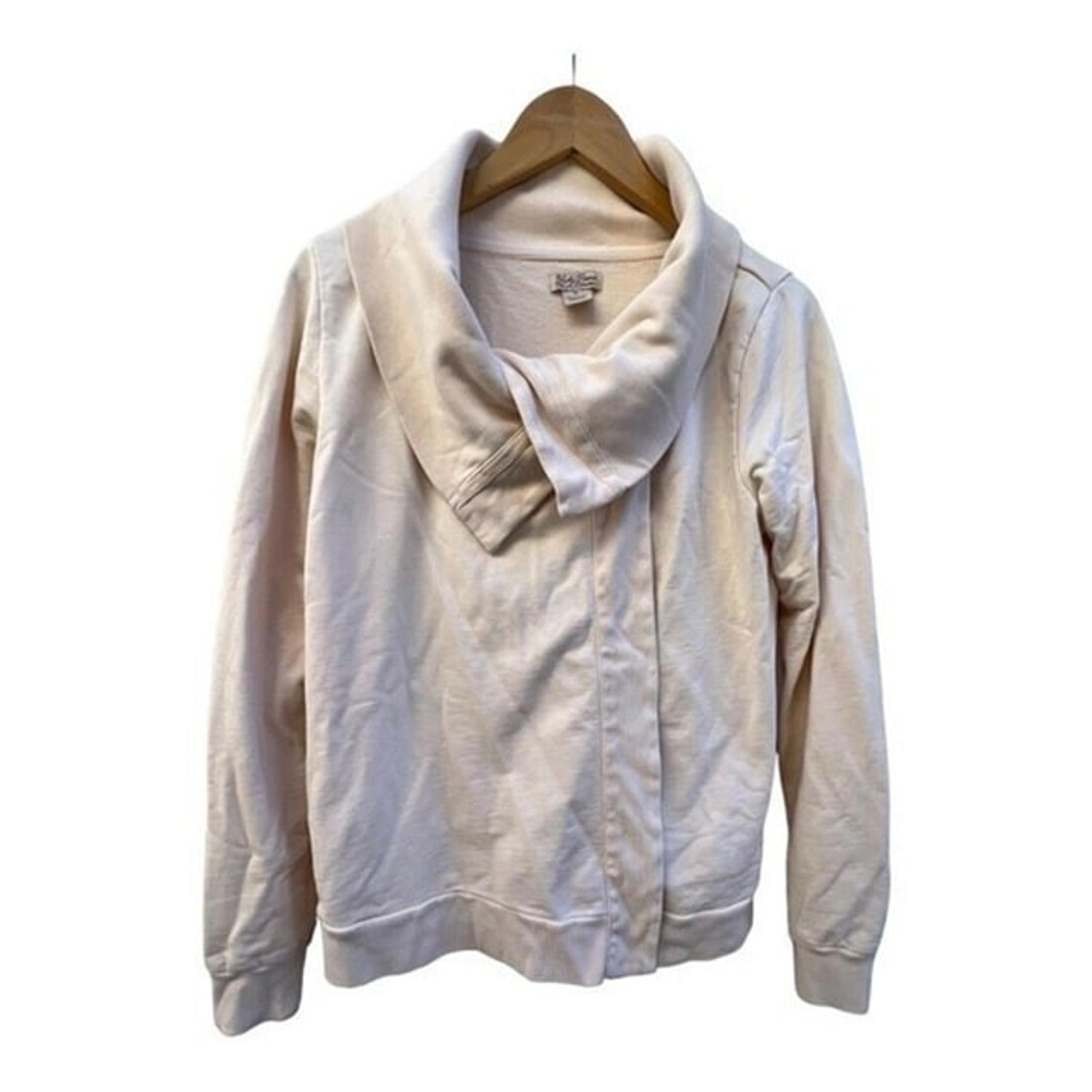 Lucky Brand‎ Women's Size Medium Saturday Wrap Sweater Nigori Cream Cardigan​​​