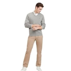 NWOT Tommy Hilfiger 100% Cotton Gray V-Neck Sweater Sz XL