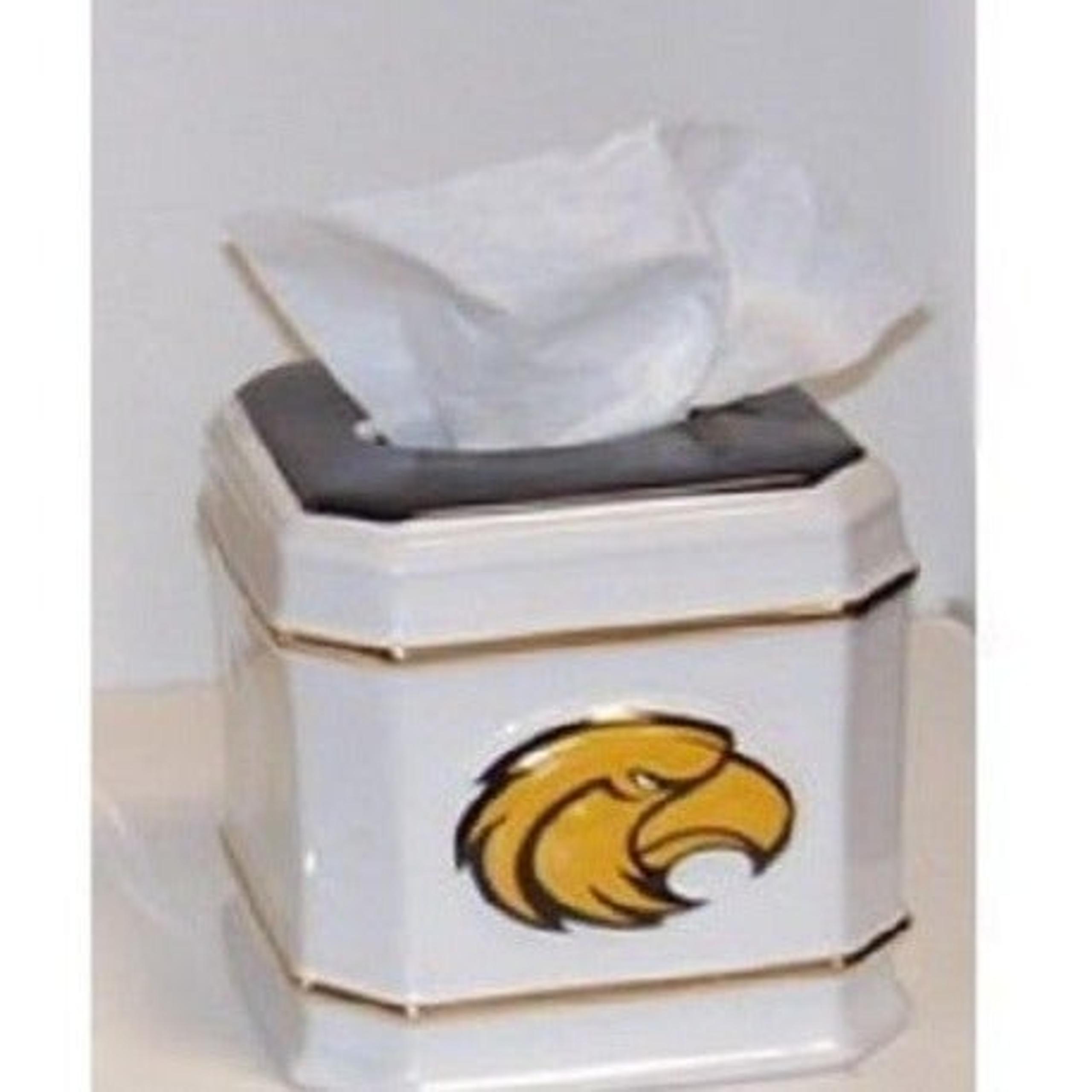 NCAA Southern Miss Eagles 6 x 6 Tissue Box Cover Holder Ceramic Bath NEW