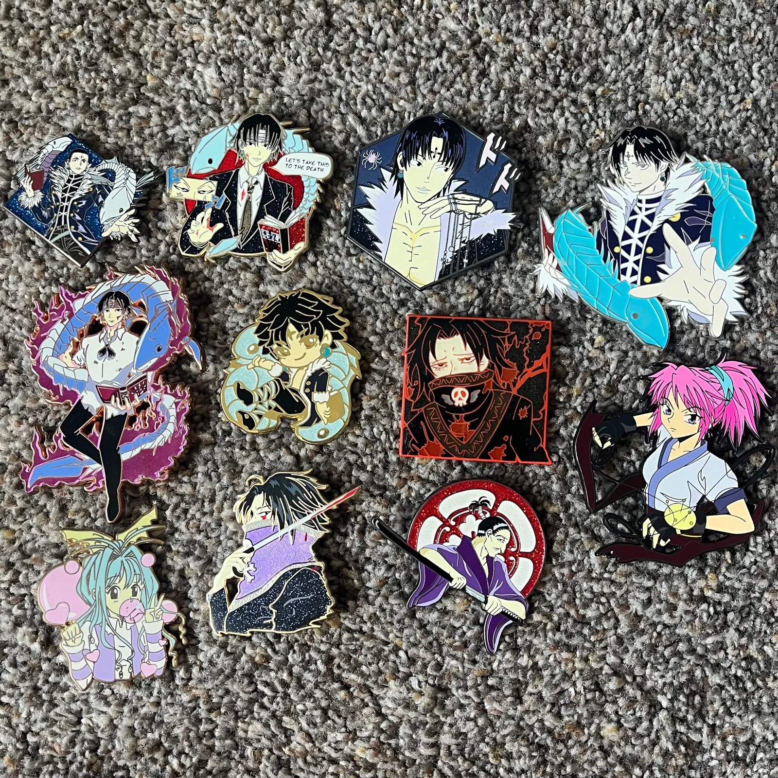 hxh chrollo and phantom troupe pins