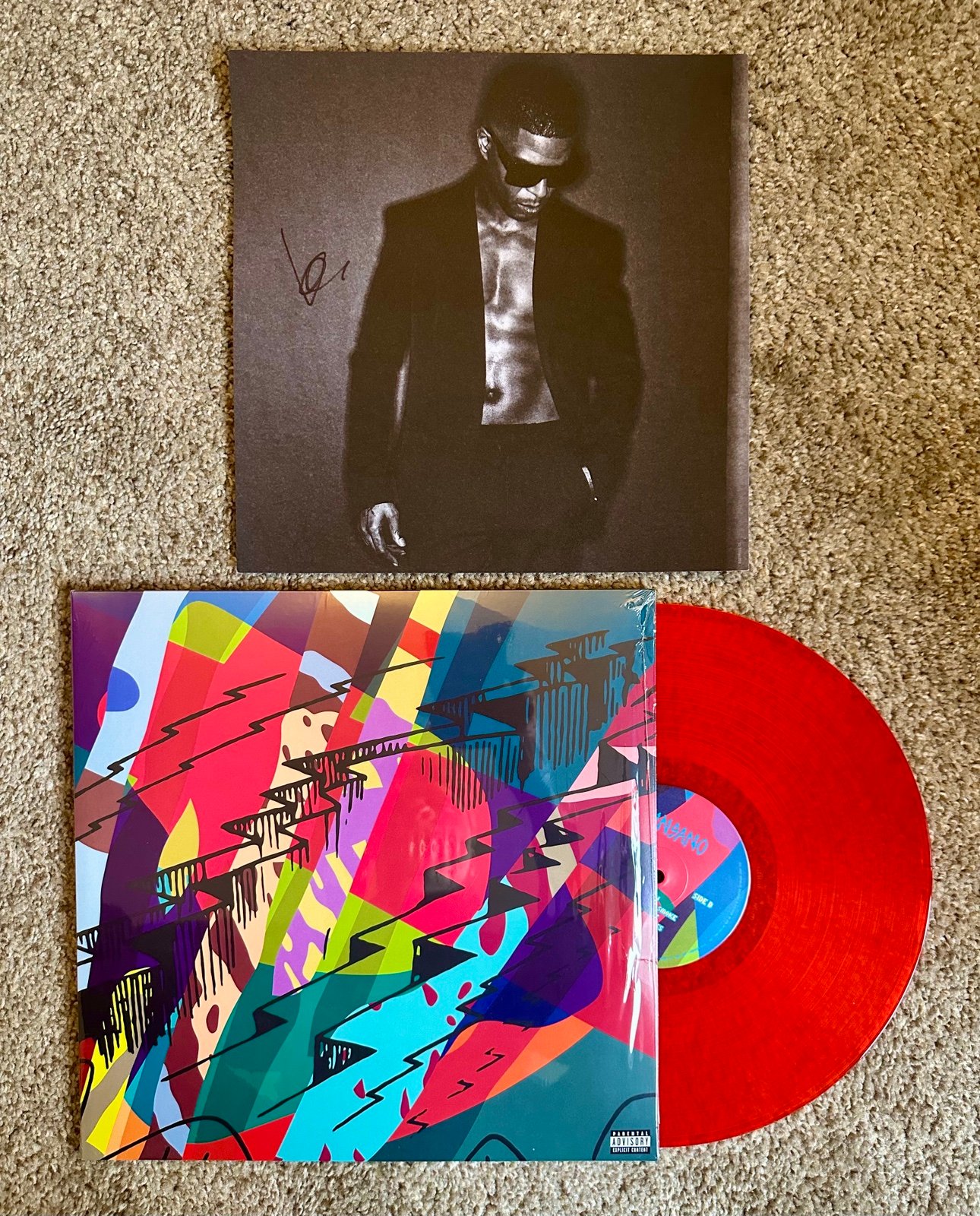 Kid Cudi SIGNED INSANO Vinyl 2 LP Album Art By KAWS AUTOGRAPHED Official PROOF