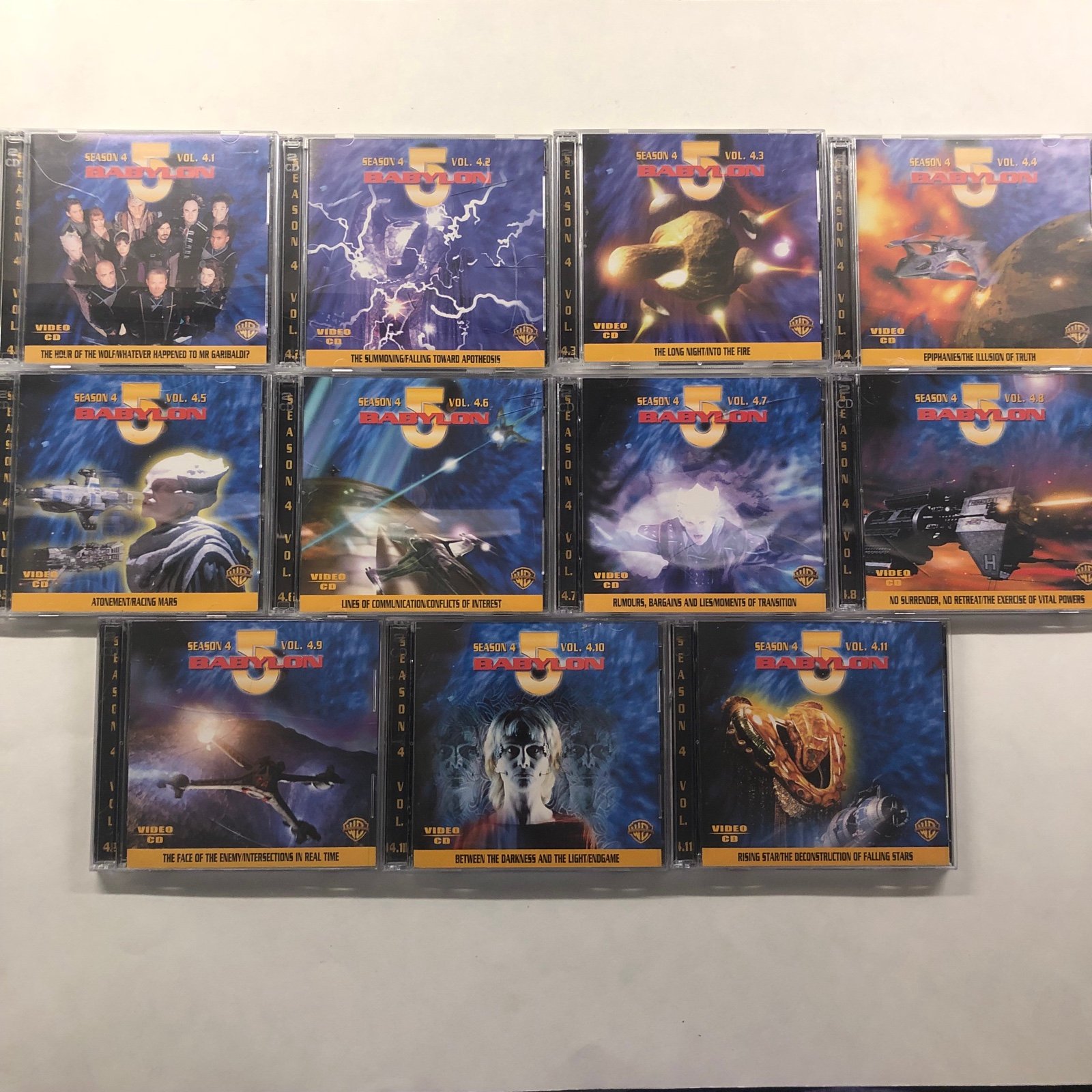 Babylon 5 Video CD VCD Season 4 Volume 4.1-4.11 22 Disc Bundle RARE