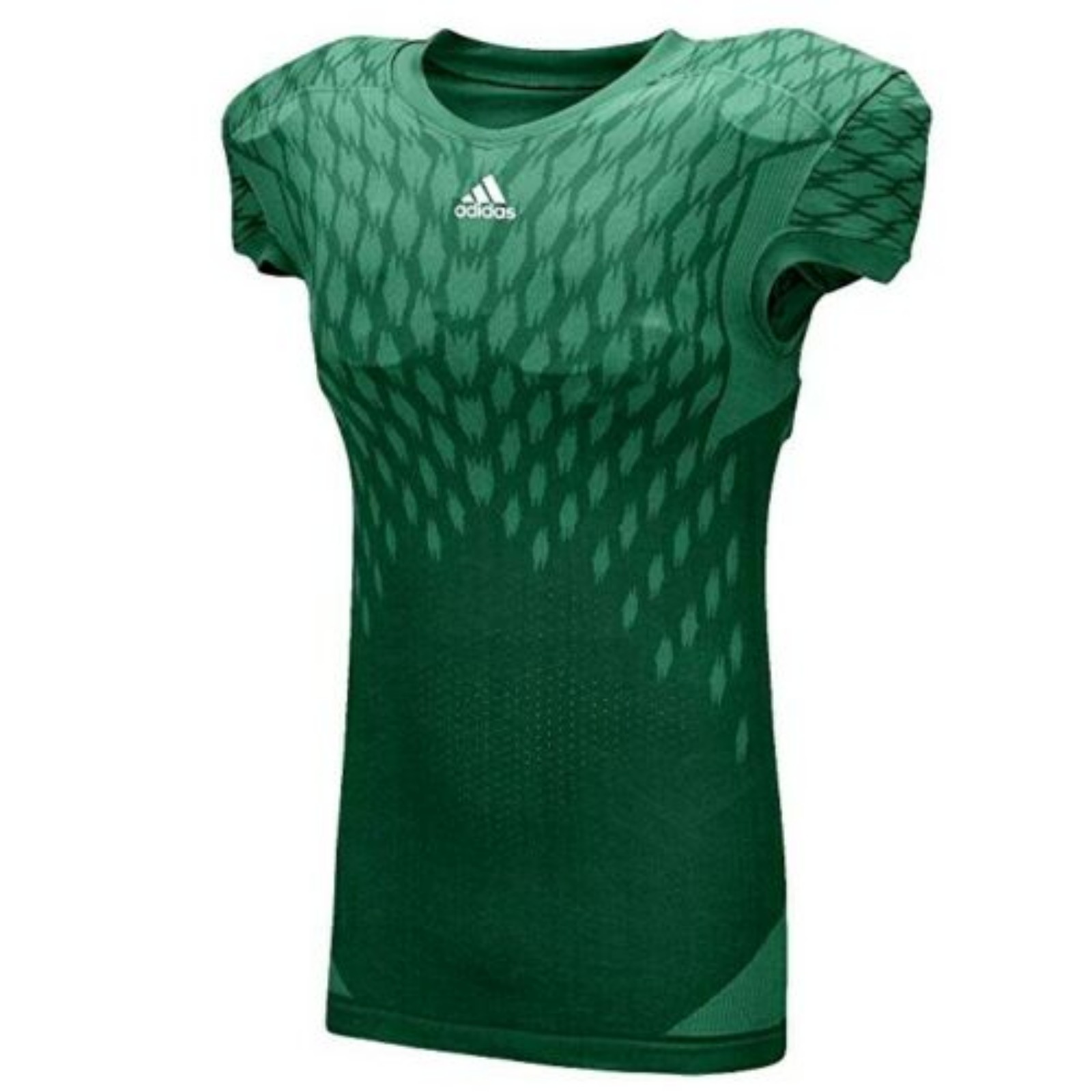Adidas Mens Techfit Green Primeknit Football Jersey In Medium