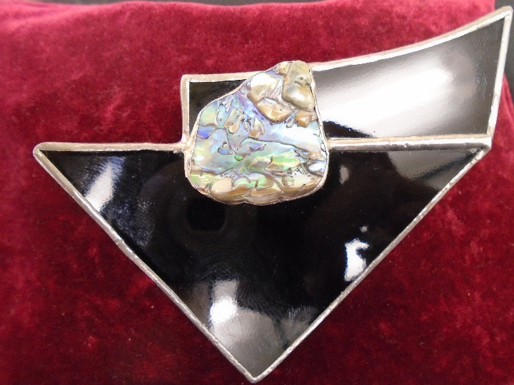 Stunning Artistic & Very Creative Brooch From New Mexico. Makes a Statement.