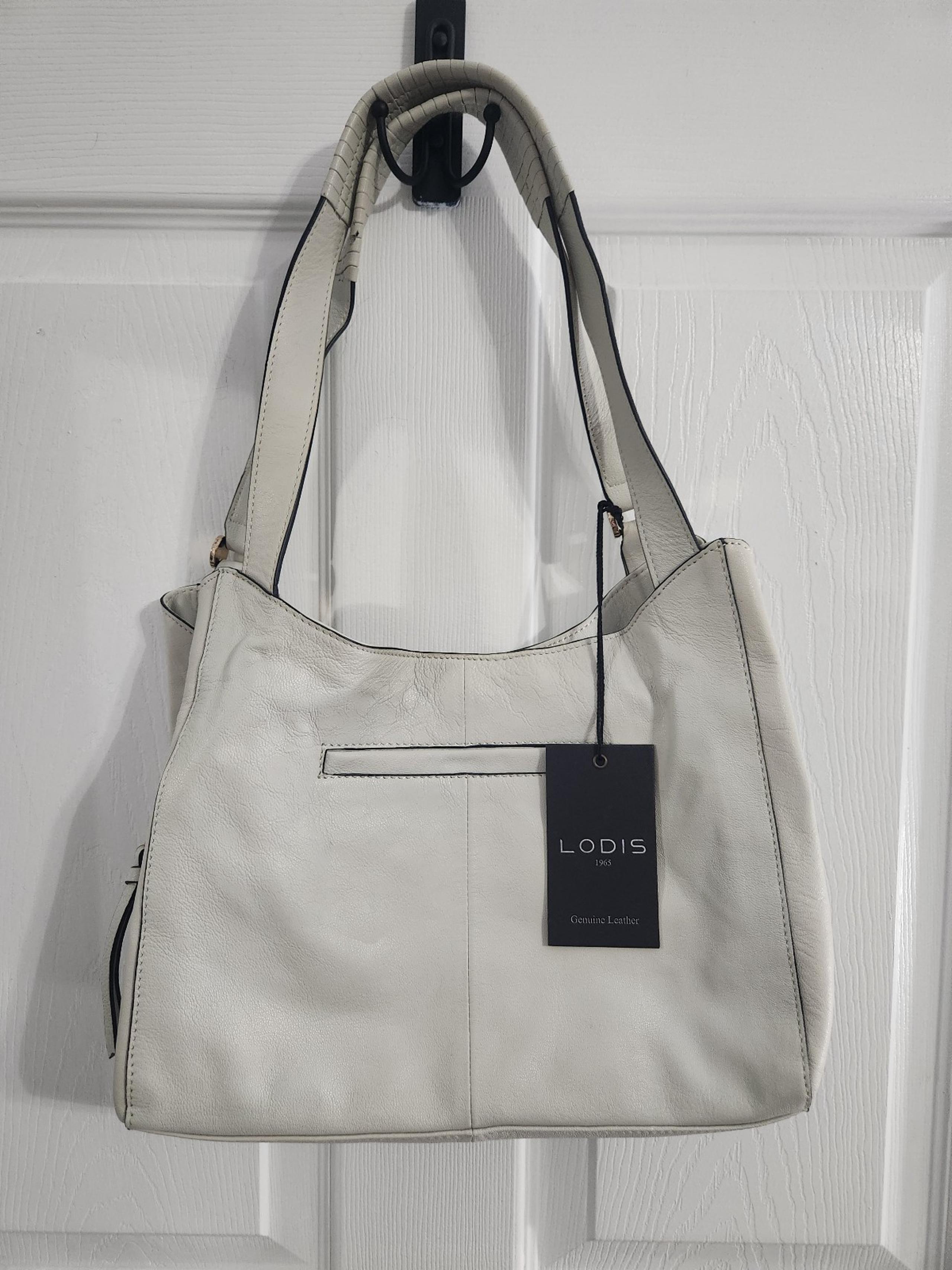 NWT LODIS Kinsley Tote leather shoulder bag clay minimalist