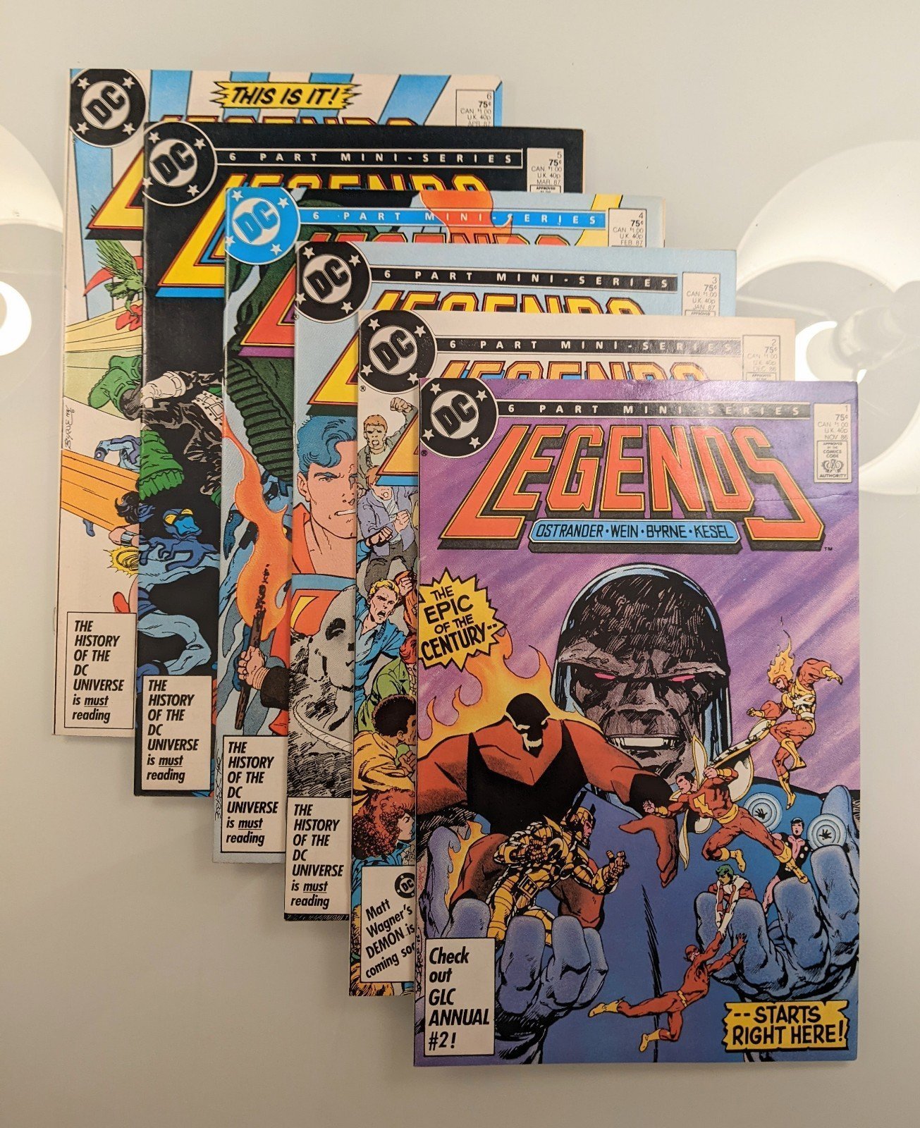 DC Comics, Legends 6 Issue BUNDLE, 1st Print, 1987