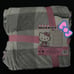 Hello Kitty Grey Checkered Blanket
