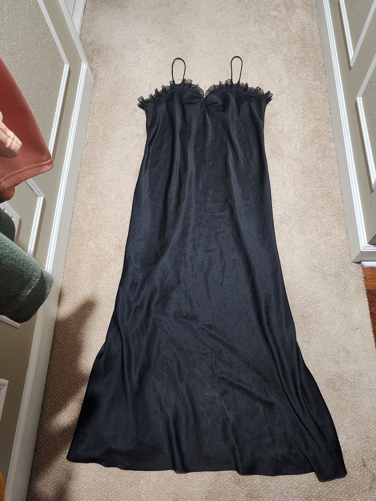 Bill Tice Vintage Black Long Lingerie Nightgown Women's 1X