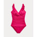 Lauren Ralph Lauren Beach Club Ruffle Surplice Pink One Piece Swimsuit Size 12