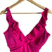 Lauren Ralph Lauren Beach Club Ruffle Surplice Pink One Piece Swimsuit Size 12