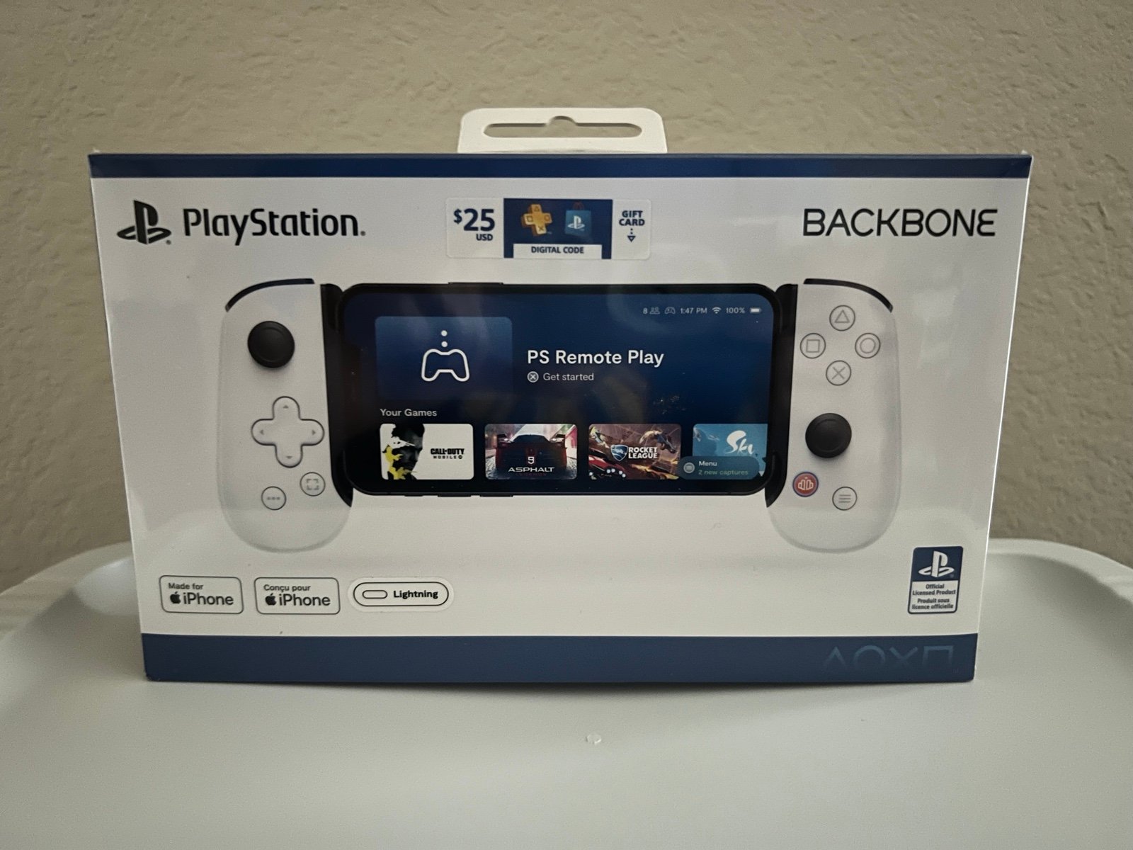 Playstation Backbone for iPhone + 25 PSN GC