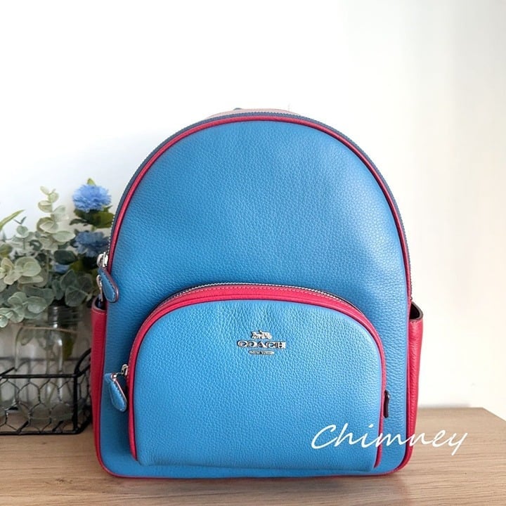 NWT Coach Court Backpack In Colorblock