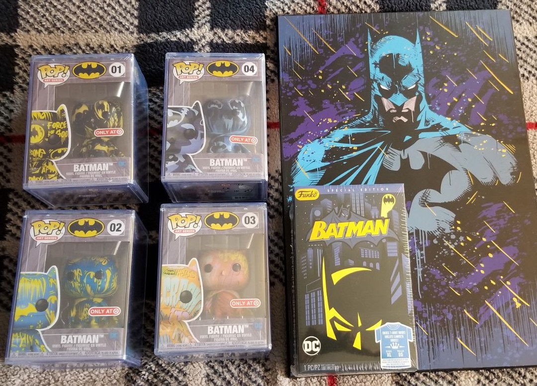 Complete Batman Art Series with Wall art