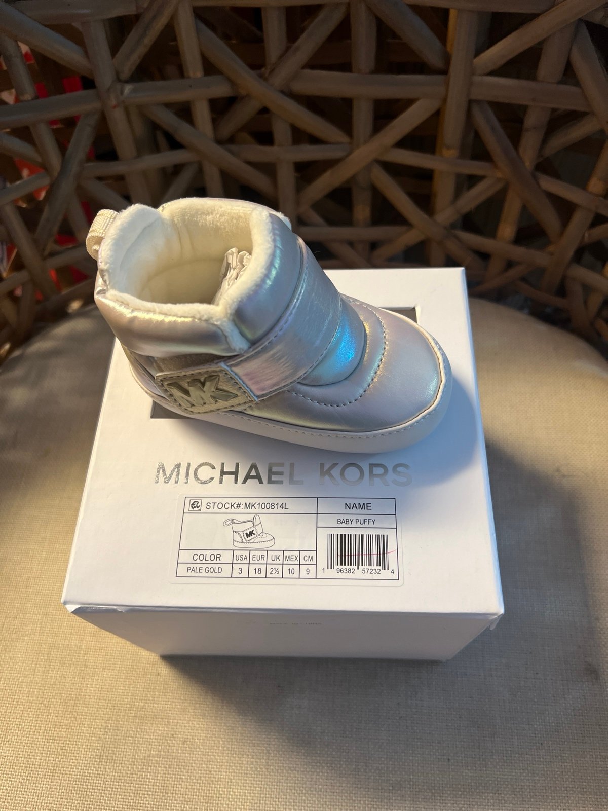 New Michael Kors Baby Puffy Boots 3 6-9 M NWB
