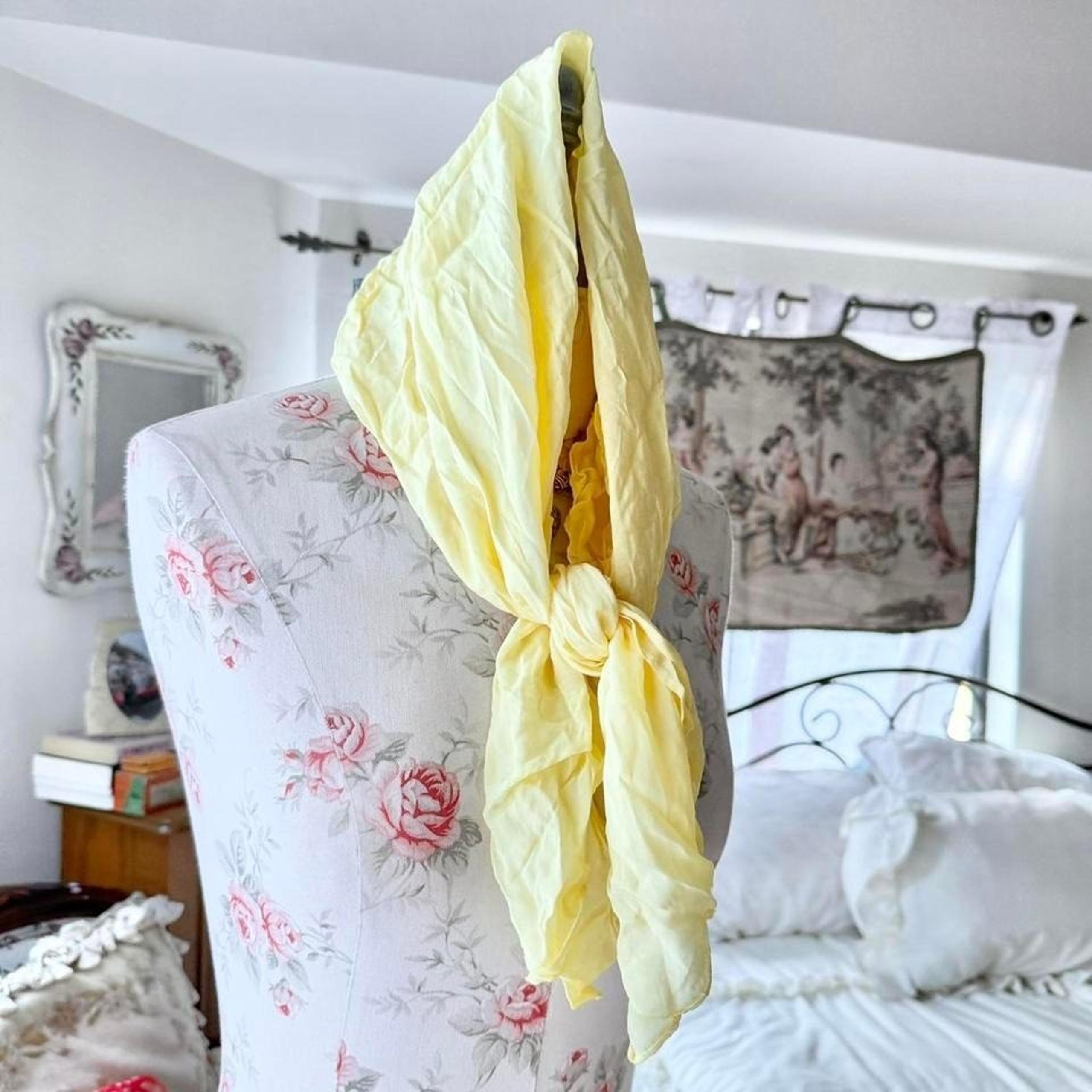 vintage yellow scarf