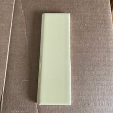 10 VTG American Olean Bullnose Edge Trim Ceramic Daffodil Yellow Wall Tile 2x6”