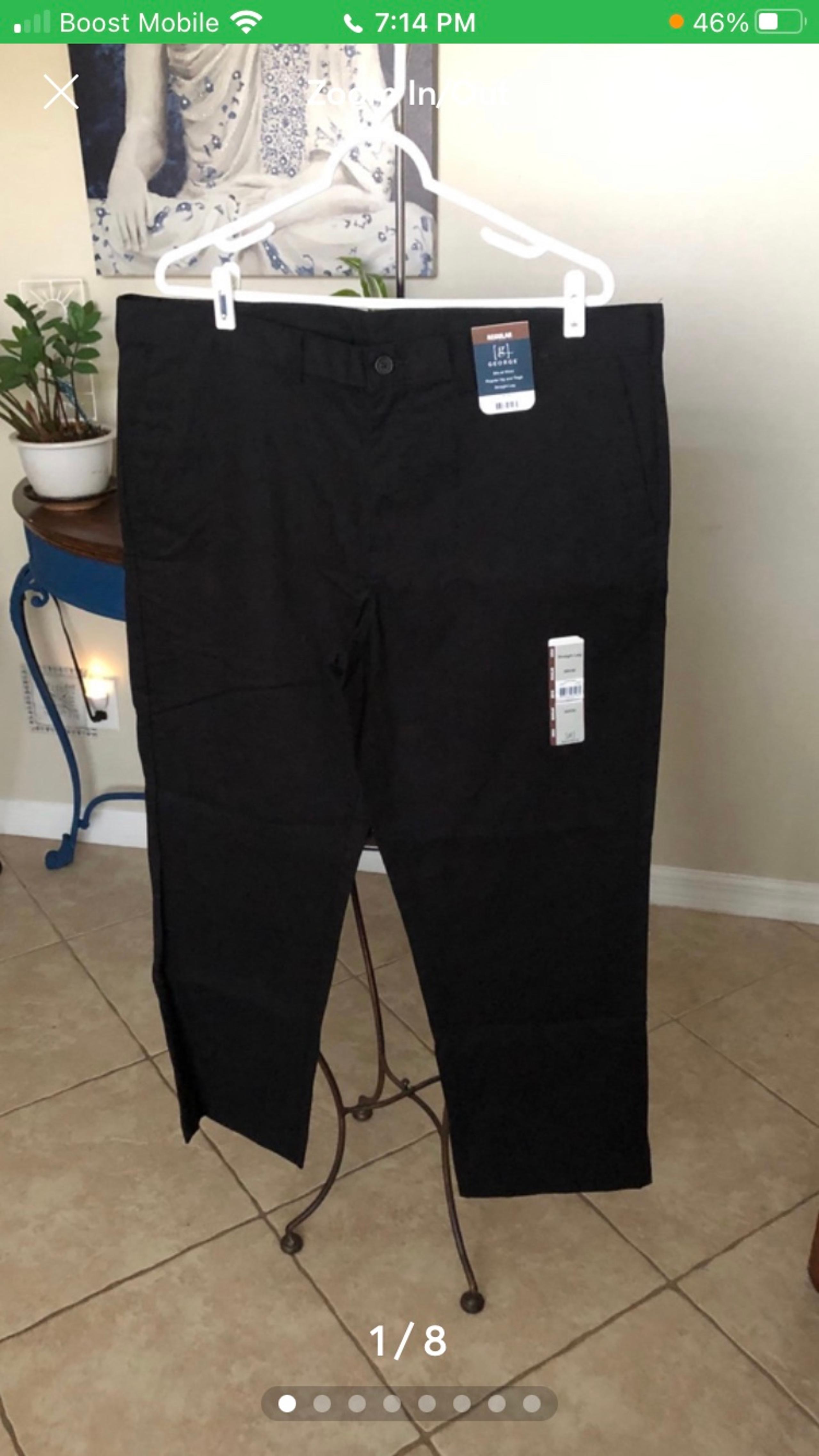 NWT George Men’s Straight Leg Khaki Pants 38 x 29