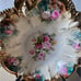 RS Prussia Red Mark large Serving Bowl Pattern Roses