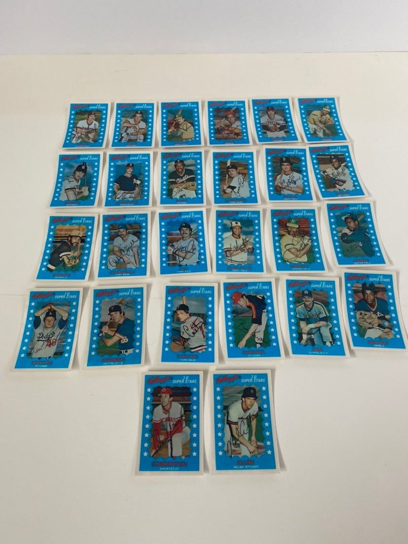 1982 Kellogg’s Xograph Baseball Card Set Lot of 26