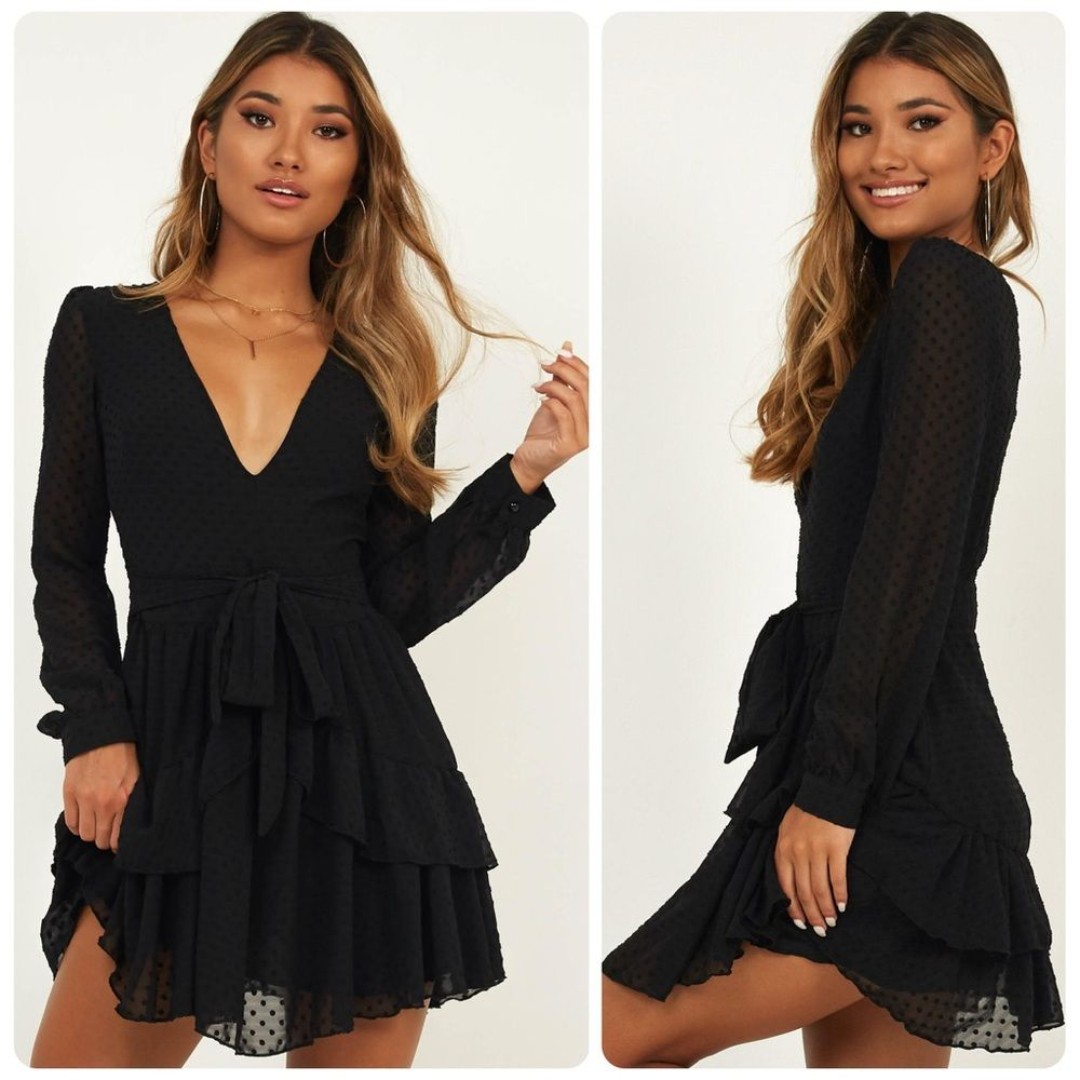 Showpo For A Rainy Day Dress in Black