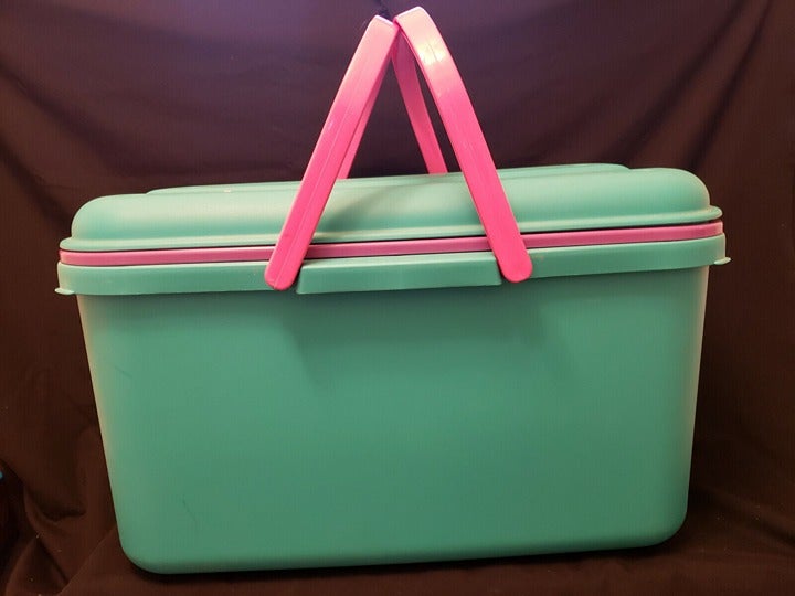Sewing Container/Kit with about 30 Spools of Thread See Pictures