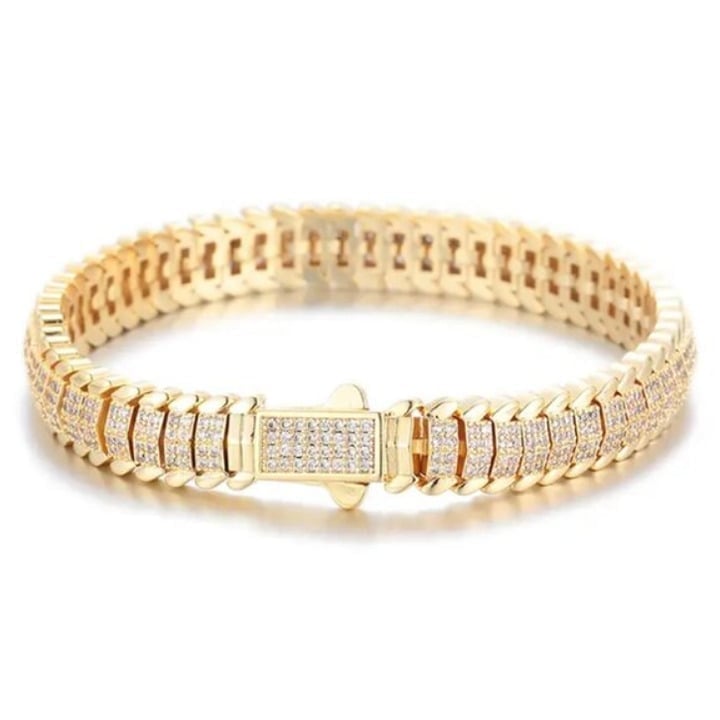 14K Gold 2ct Diamond 7 Mens Tennis Bracelet Guys NEW 14 Karat Silver Jewelry