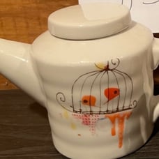Lollipop pottery tea pot