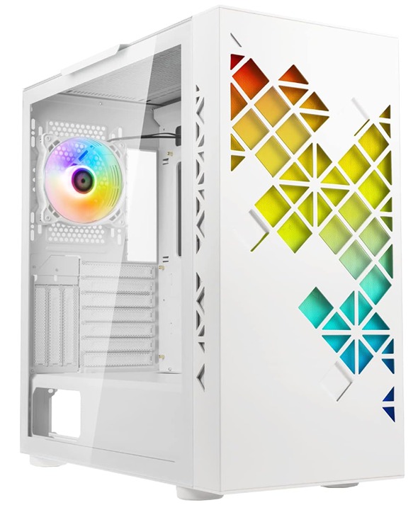 -BitFenix Tracery ARGB BFC-TRA-500-WWG-3W1A Gaming Case, White