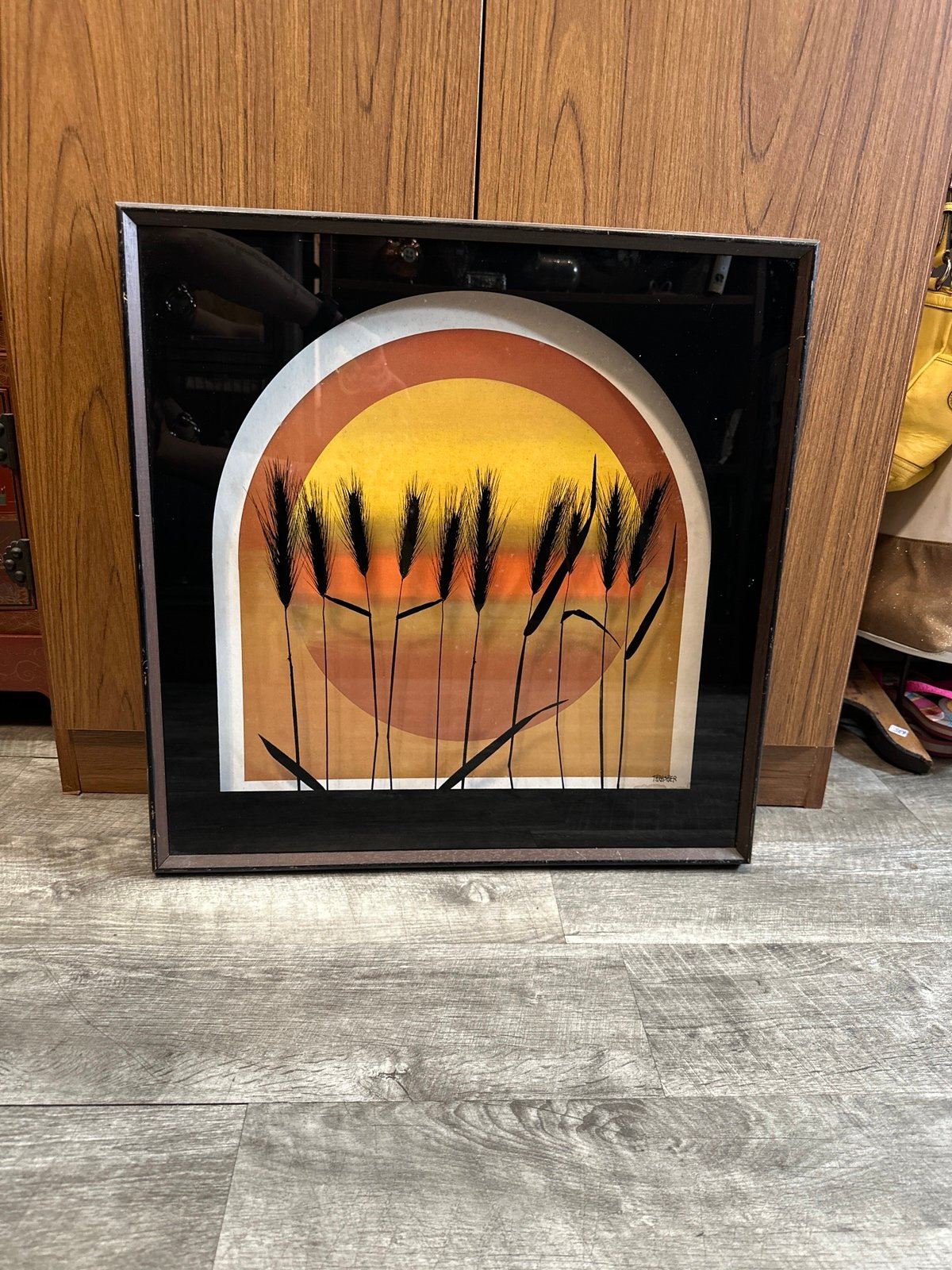 Virgil Thrasher “Wheat” Lucid Lines Art Glass