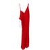 MAC DUGGAL Dress Size 8 Evening Gown Red NEW Assymmetrical Pearl Strap V Neck
