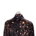 CAMILLA and MARC Women's Velvet Long Sleeve Top Mock Neck Cassini Print sz 8