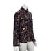 CAMILLA and MARC Women's Velvet Long Sleeve Top Mock Neck Cassini Print sz 8