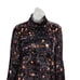 CAMILLA and MARC Women's Velvet Long Sleeve Top Mock Neck Cassini Print sz 8