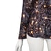 CAMILLA and MARC Women's Velvet Long Sleeve Top Mock Neck Cassini Print sz 8