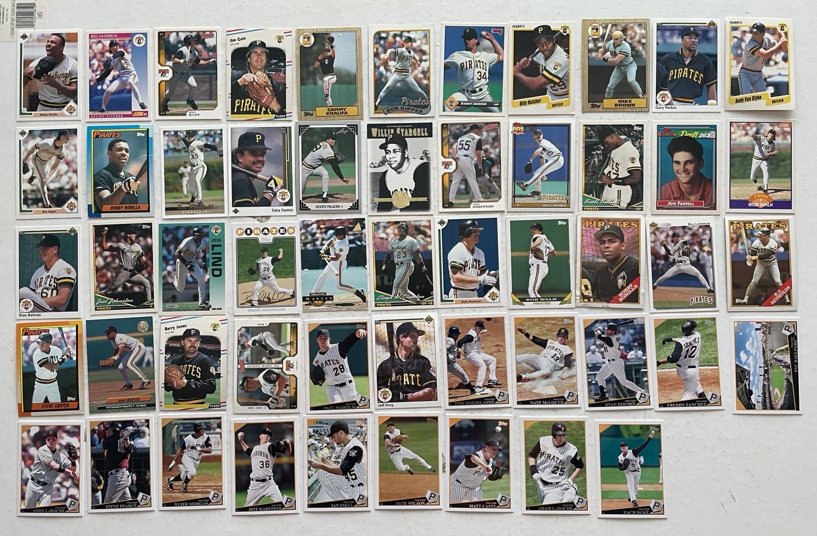 Pittsburgh Pirates Baseball card collection