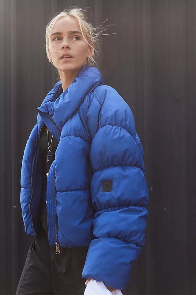 Free People Movement In a Bubble Puffer Jacket (True Blue)